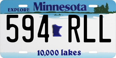 MN license plate 594RLL