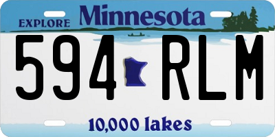 MN license plate 594RLM