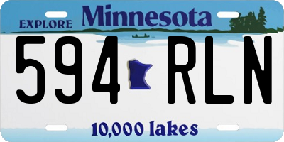 MN license plate 594RLN