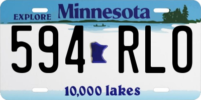 MN license plate 594RLO