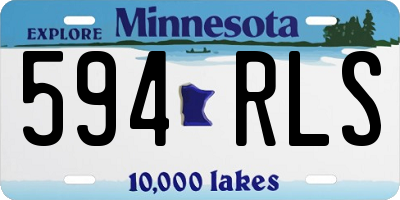MN license plate 594RLS