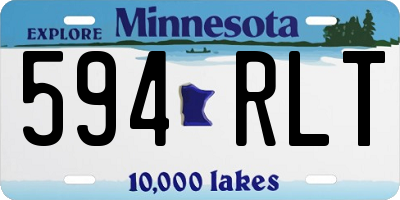 MN license plate 594RLT