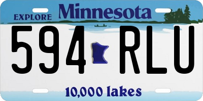 MN license plate 594RLU