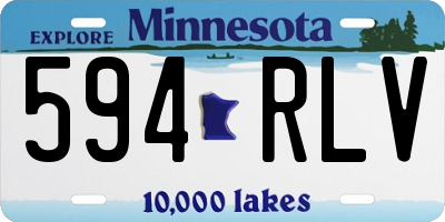 MN license plate 594RLV