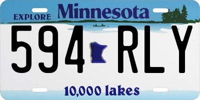 MN license plate 594RLY