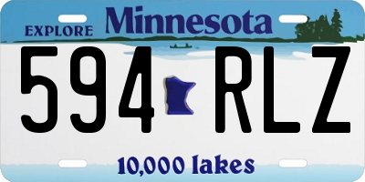 MN license plate 594RLZ