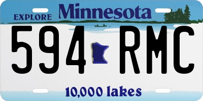 MN license plate 594RMC