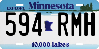 MN license plate 594RMH