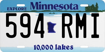MN license plate 594RMI