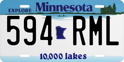 MN license plate 594RML