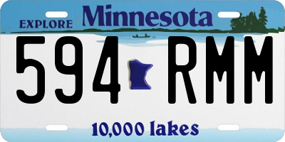 MN license plate 594RMM