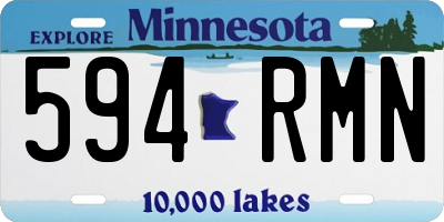 MN license plate 594RMN