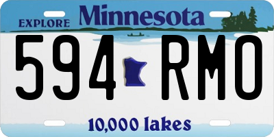 MN license plate 594RMO