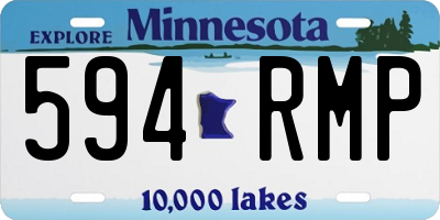 MN license plate 594RMP