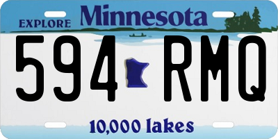 MN license plate 594RMQ