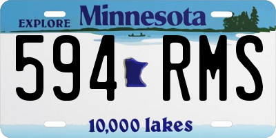 MN license plate 594RMS