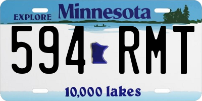 MN license plate 594RMT