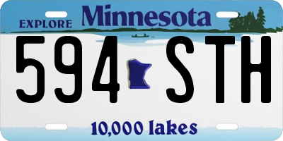 MN license plate 594STH