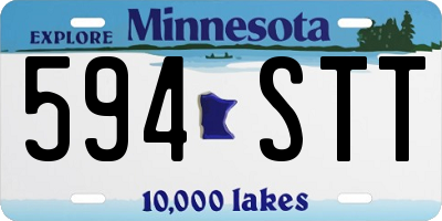 MN license plate 594STT