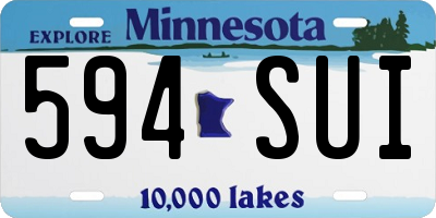 MN license plate 594SUI