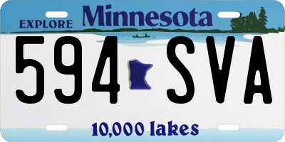MN license plate 594SVA