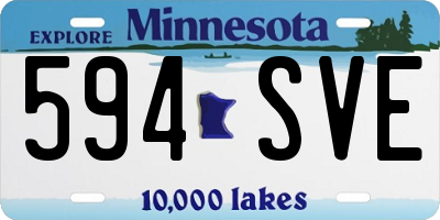 MN license plate 594SVE