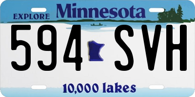 MN license plate 594SVH