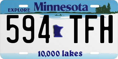 MN license plate 594TFH