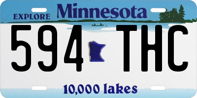 MN license plate 594THC