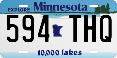 MN license plate 594THQ