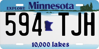 MN license plate 594TJH
