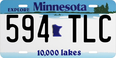 MN license plate 594TLC