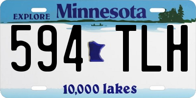 MN license plate 594TLH