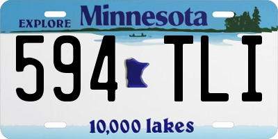 MN license plate 594TLI