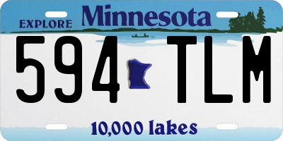 MN license plate 594TLM
