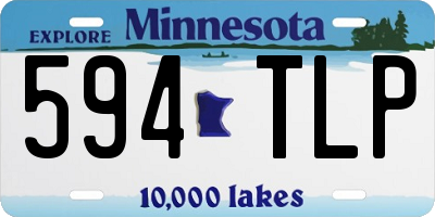 MN license plate 594TLP