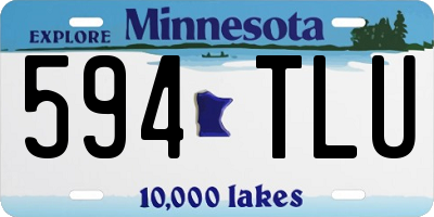 MN license plate 594TLU