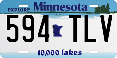MN license plate 594TLV