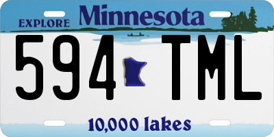 MN license plate 594TML