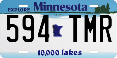 MN license plate 594TMR