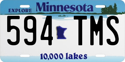 MN license plate 594TMS