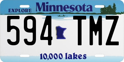 MN license plate 594TMZ