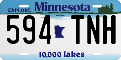 MN license plate 594TNH