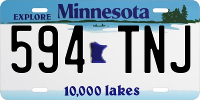 MN license plate 594TNJ