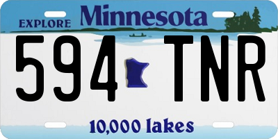 MN license plate 594TNR