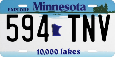 MN license plate 594TNV