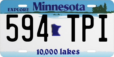 MN license plate 594TPI