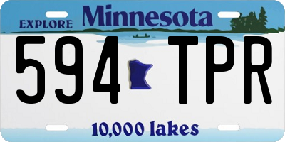 MN license plate 594TPR
