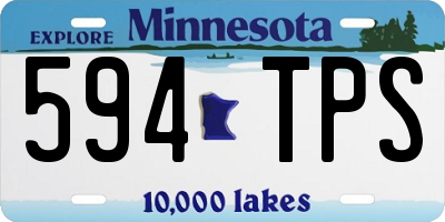 MN license plate 594TPS