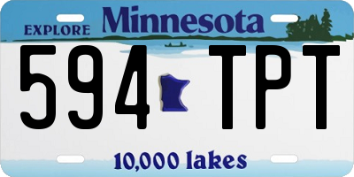 MN license plate 594TPT